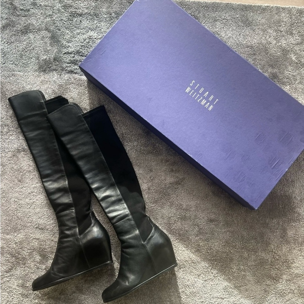 Stuart Weitzman Platform Boots Sz
9M, Worn Once, W Box, Originally $795